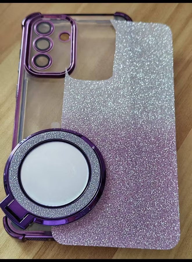 واي جيه غطاء واقٍ للهاتف المحمول لمع سلسلة سامسونج جالاكسي A56 5G لامع ومغلف بالكهرباء - Image 4